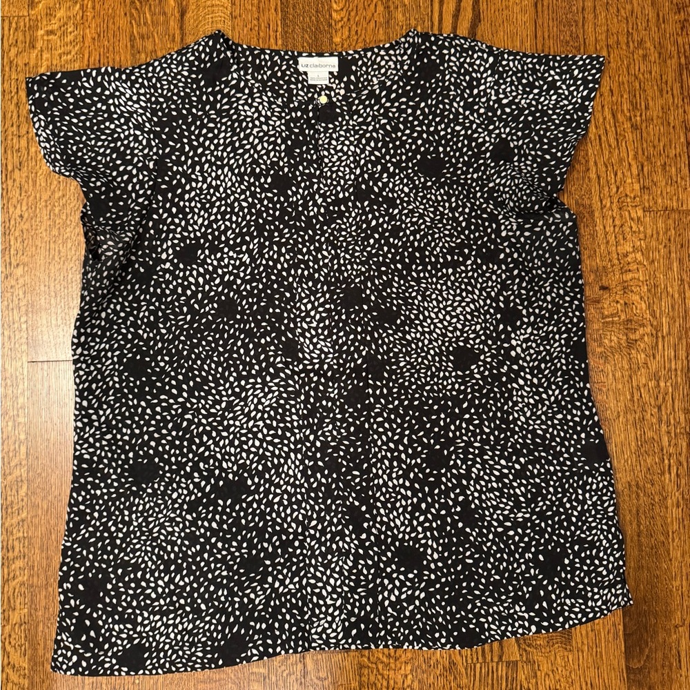 Liz Claiborne speckle patterned blouse